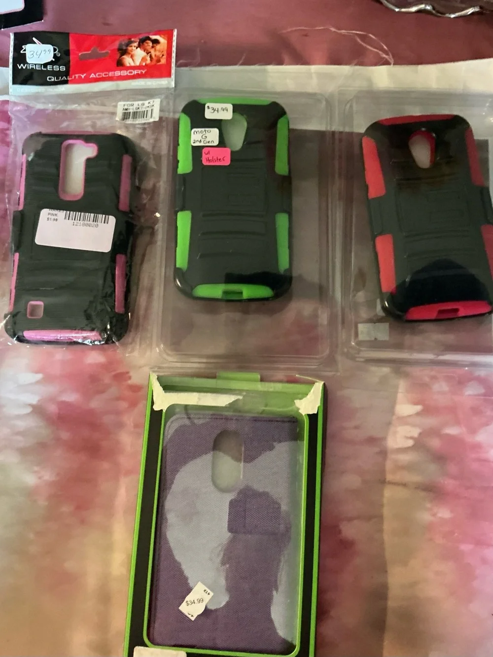 Assorted Purple & Pink Phone Cases for LG - Protective Hybrid & Slim Styles